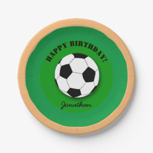 Voetbal Verjaardagswensen (Feest) Papieren Bordje