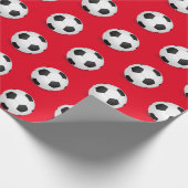 Voetbal verpakt papier (Hoek)