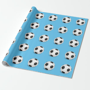 Voetbal verpakt papier