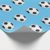 Voetbal verpakt papier (Hoek)