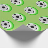 Voetbal verpakt papier (Hoek)