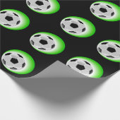 Voetbal verpakt papier (Hoek)
