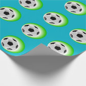 Voetbal verpakt papier (Hoek)
