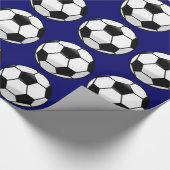 Voetbal verpakt papier (Hoek)