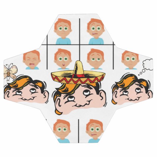 Voetbal verschillende gezichten (Enkel)