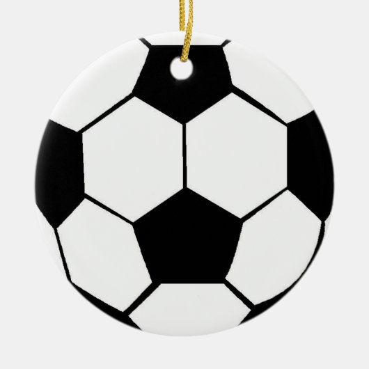 voetbal-versieringen keramisch ornament (Voorkant)