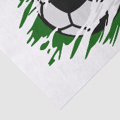 Voetbal versnipperd tissuepapier (Detail)