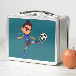 Voetbal Verzamelbare Metalen Lunchbox, Wij zijn jo