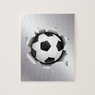 voetbal via metalen plaat legpuzzel