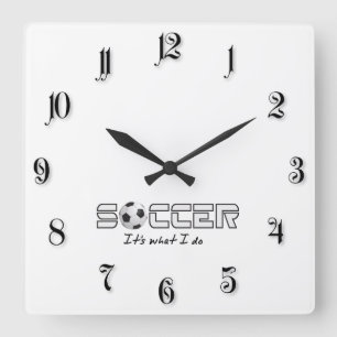 Voetbal Vierkante Klok