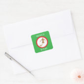 VOETBAL VIERKANTE STICKER (Envelop)