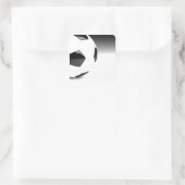 Voetbal Vierkante Sticker (Tas)