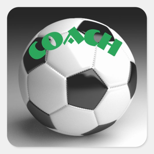 Voetbal Vierkante Sticker (Voorkant)