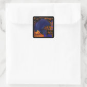 VOETBAL VIERKANTE STICKER (Tas)