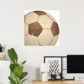 voetbal vintage poster (Thuiskantoor)