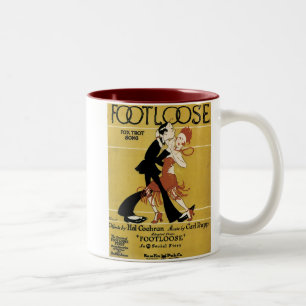 Voetbal Vintage Songbook Hoesje Tweekleurige Koffiemok