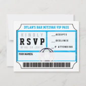 VOETBAL VIP-ANTWOORDKAART Bar Mitswa Uitnodiging (Voorkant)