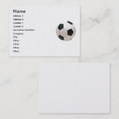Voetbal Visitekaartje (Voorkant / Achterkant)