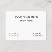 Voetbal Visitekaartje (Achterkant)