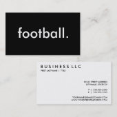 voetbal. visitekaartje (Voorkant / Achterkant)