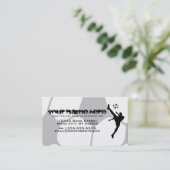 voetbal visitekaartje (Staand voorkant)