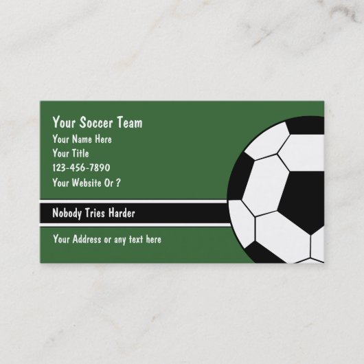 Voetbal Visitekaartjes (Voorkant)