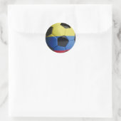 Voetbal vlag Colombia Ronde Sticker (Tas)