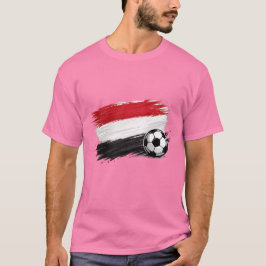 Voetbal Vlag Fan Minimalistische T-Shirt