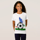 Voetbal, vlinders t-shirt (Voorkant volledig)