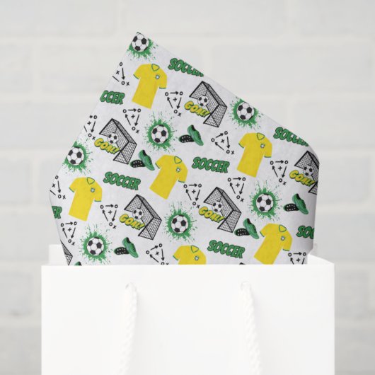 Voetbal Vloeipapier Tissuepapier (Cadeauzakje)