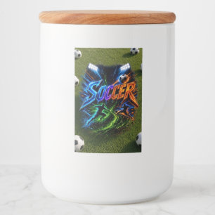 Voetbal Voedselcontainer Etiket