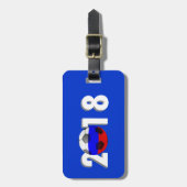 VOETBAL VOETBAL  2018 BAGAGELABEL (Voorkant verticaal)