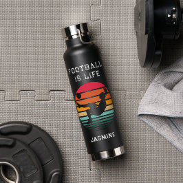 Voetbal Voetbal Aangepaste tekst en naam Meisjes W Waterfles