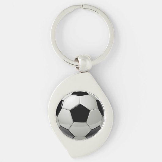 Voetbal Voetbal Bal Sleutelhanger (Voorkant)