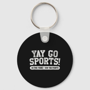 Voetbal Voetbal Bysketbyll Team Fun Yay Go Sport Sleutelhanger