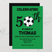 Voetbal Voetbal coach 50e Verjaardag Kaart (Voorkant / Achterkant)