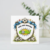 Voetbal - Voetbal Frame Kaart (Staand voorkant)