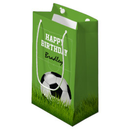 Voetbal Voetbal Happy Verjaardag | Gepersonaliseer Klein Cadeauzakje