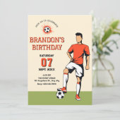 Voetbal voetbal  kaart (Staand voorkant)