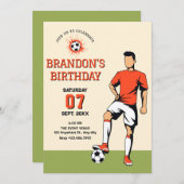 Voetbal voetbal  kaart (Voorkant / Achterkant)