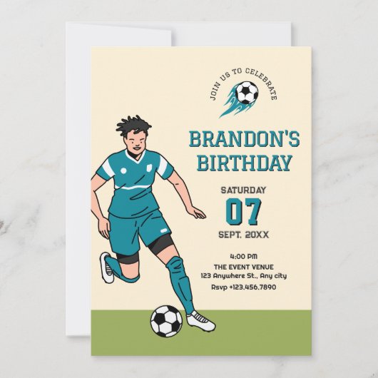 Voetbal voetbal kaart (Voorkant)