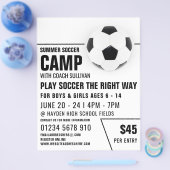 Voetbal, Voetbal Kamp Advertentie Flyer (Enkel)