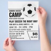 Voetbal, Voetbal Kamp Advertentie Flyer (Hand)