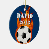  voetbal/voetbal keramisch ornament (Rechts)