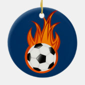  voetbal/voetbal keramisch ornament (Achterkant)