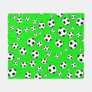 Voetbal / Voetbal Naadloos Patroon  Fleece Deken