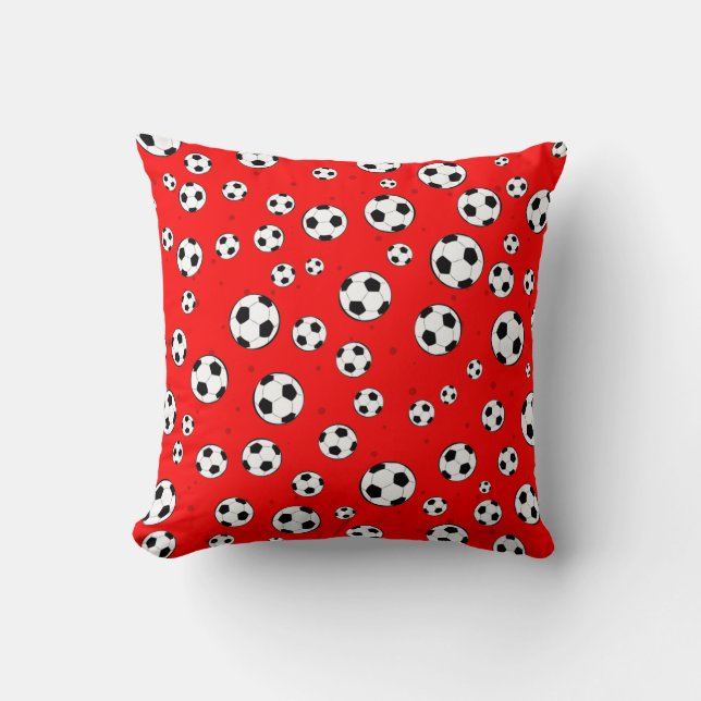 Voetbal / Voetbal Naadloos Patroon Kussen (Voorkant)