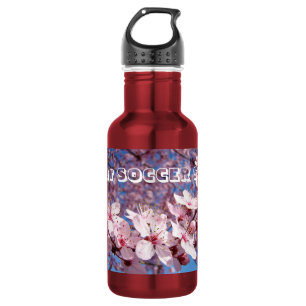 Voetbal VOETBAL Roze Bloesem Bloemen Waterfles