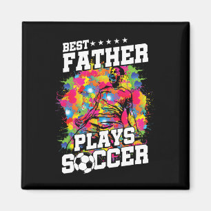 Voetbal Voetbal Speler Sport Vader Papa Fan Cadeau Magneet
