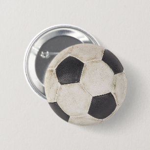 Voetbal Voetbal Voetbal Soccer Game Ronde Button 5,7 Cm